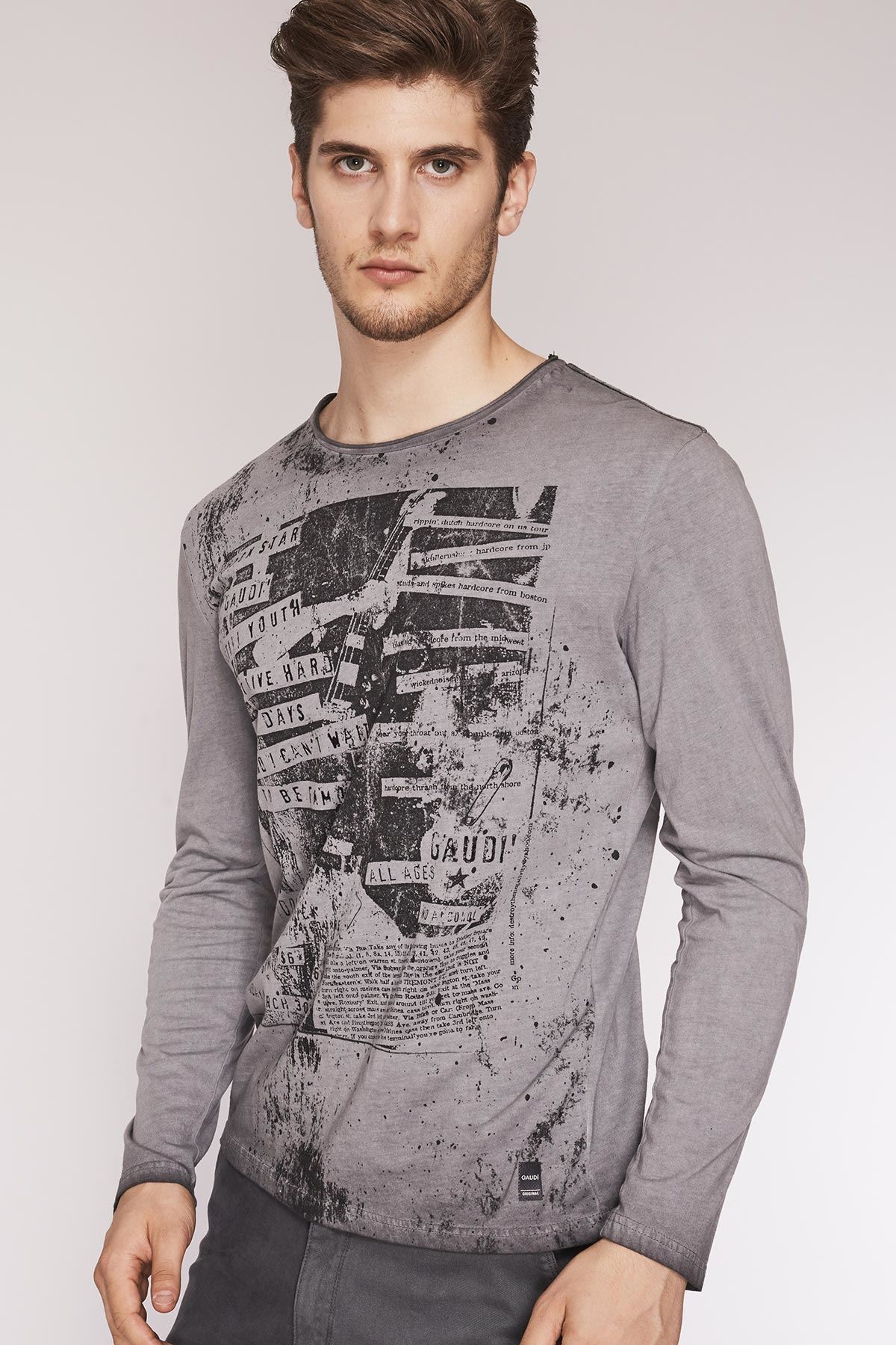 T-shirt uomo manica lunga Gaudì art.721FU64002. Mery Mode