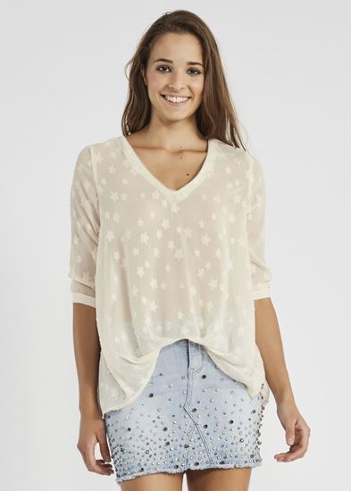 Immagine di Blusa di gaudi in chiffon jacquard art. 911BD45002