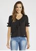 Immagine di Blusa di Gaudi in georgette con rouche art. 911BD45006