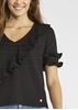 Immagine di Blusa di Gaudi in georgette con rouche art. 911BD45006