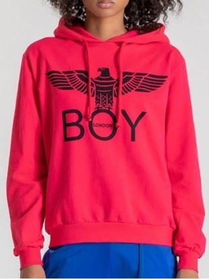 Immagine di Felpa leggera donna Boy London con cappuccio Italia art. BLD1770