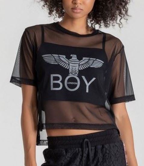 Immagine di T-shirt manica corta donna più top Boy London art. BLD1978