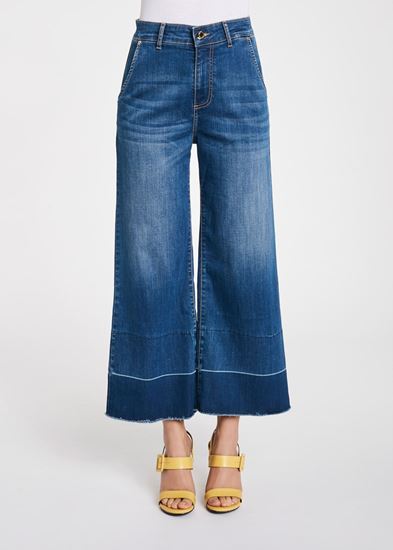 Immagine di Jeans wide cropped  in  denim di Gaudi mod. 011BD26030