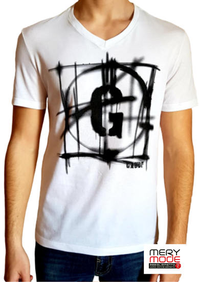 Immagine di T-shirt Uomo Gaudì collo a v con manica corta art.011BU64109