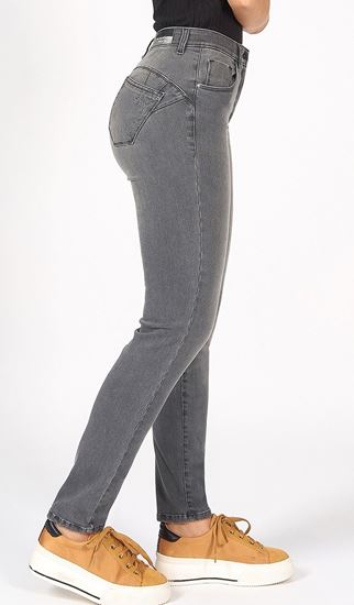 Jeans effetto salvato donna slim modello 5 tasche linea 600 iber