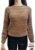 Immagine di Maglia ragazza corta  multicolor