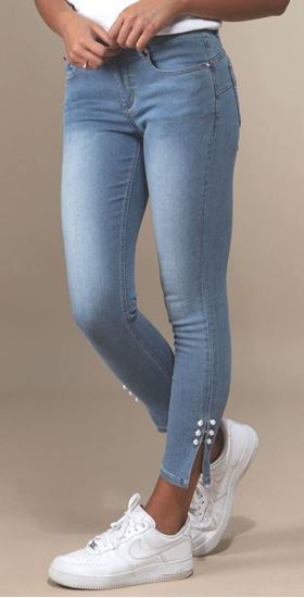 Immagine di Jeans donna capri con perle di GRIFFAI art. dgp77