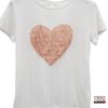 Immagine di T-shirt donna cotone cuore sfrangiato art.718