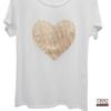 Immagine di T-shirt donna cotone cuore sfrangiato art.718