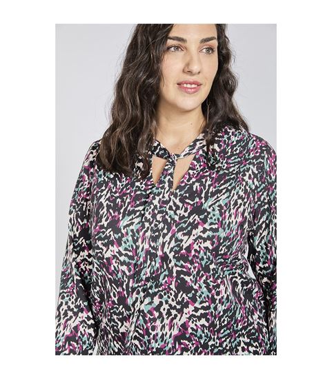 Immagine di Blusa coreana con fiocco stampata donna  SPG woman art.21534