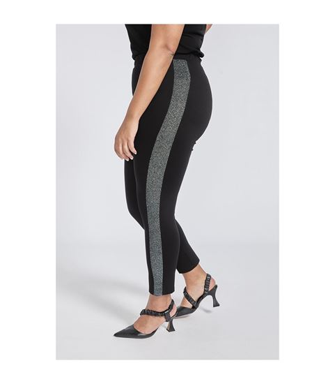 Immagine di Leggings lucidi con banda donna curvy SPG woman art.21571