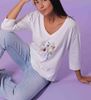 Immagine di T-shirt donna mimi muà manica 3/4 art. RFAG-1512