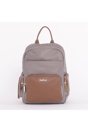Immagine di Mimi Mua  M8-Y200606 - ZAINO IN NYLON CON DETTAGLI SIMILPELLE