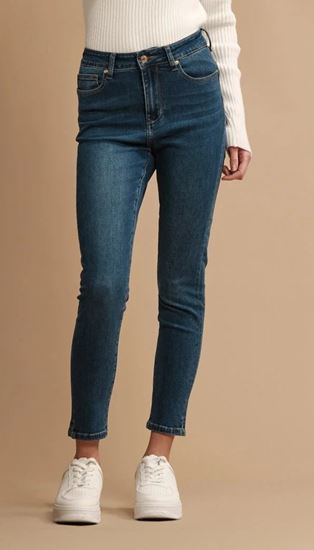 Immagine di Griffai art: DGF3505 JEANS SKINNY BASICO LAV. MEDIO CON SPACCHETTI