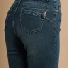 Immagine di Griffai art: DGF3505 JEANS SKINNY BASICO LAV. MEDIO CON SPACCHETTI