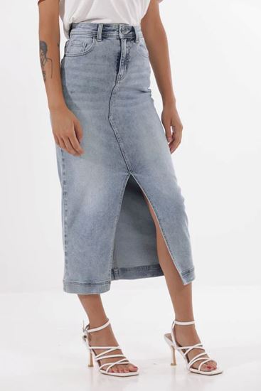 Immagine di mimi mua  art. ZDAI-5262 - GONNA LONGUETTE IN JEANS