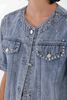 Immagine di mimi mua  art. ZDAI-6453 - GIACCA DI JEANS CON BORCHIE