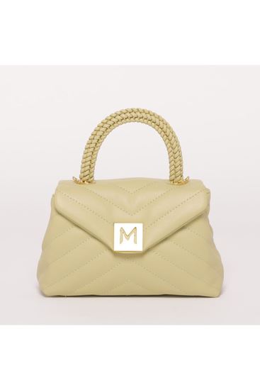 Immagine di Mimi Mua  art:M8-H200765  -BORSA A MANO PICCOLA CON TRAPUNTATURA A V